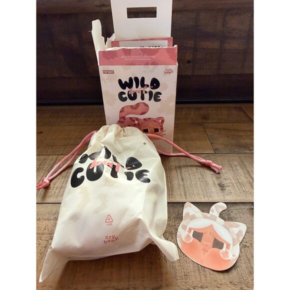 POP MART Cry Baby Wild Cutie Plush Pendant Bag Charm Figure W/Box Bag Card - Picture 2 of 6